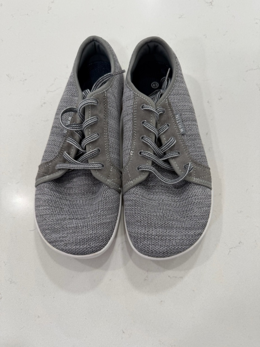 WHITIN Gray Knit Men's Casual Sneakers